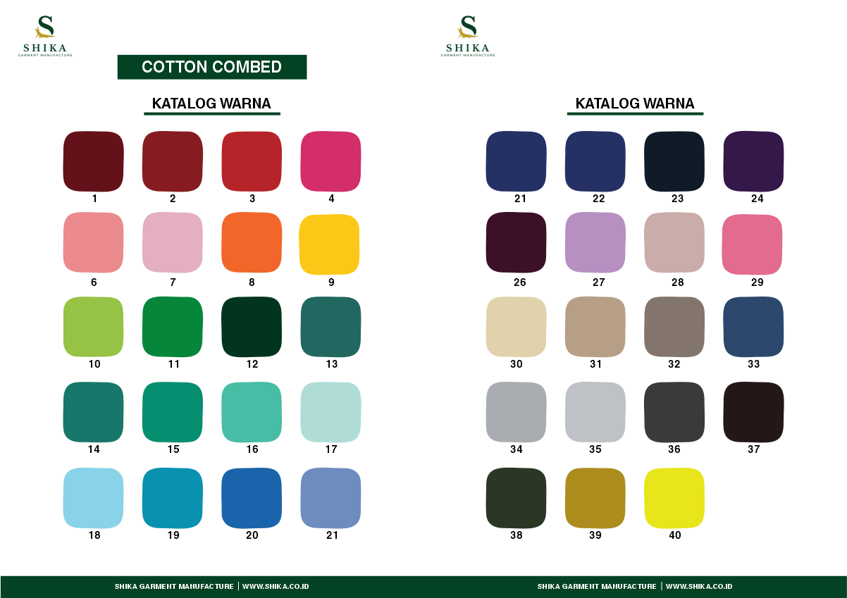 COTTON COMBED Shika Garment Manufacture