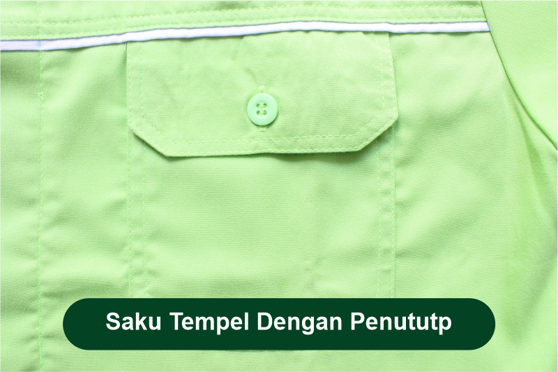 Saku Tempel Dengan Penutup Shika Garment Manufacture